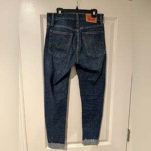 Levi “Wedgie Skinny” jeans size 25 with button fly